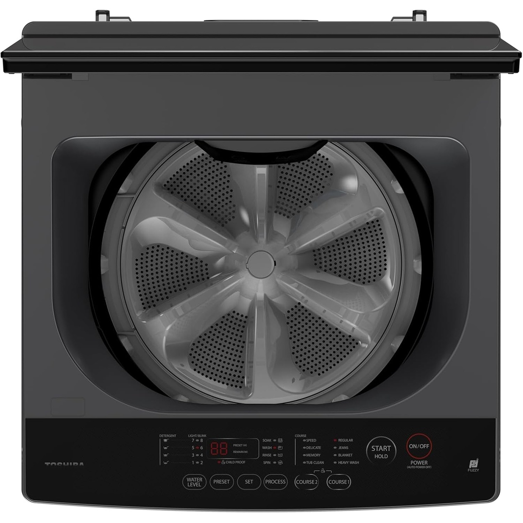 غسالة توشيبا فوق أوتوماتيك - 8 كجم - رمادي - AW-M801APEG(SG)