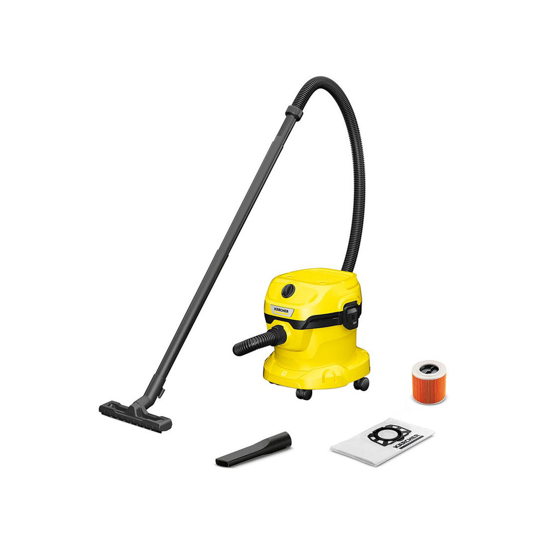 مكنسة كارشر كهربائية BC-WD2 Plus للأتربة والسوائل - 12 لتر - 1000 واط