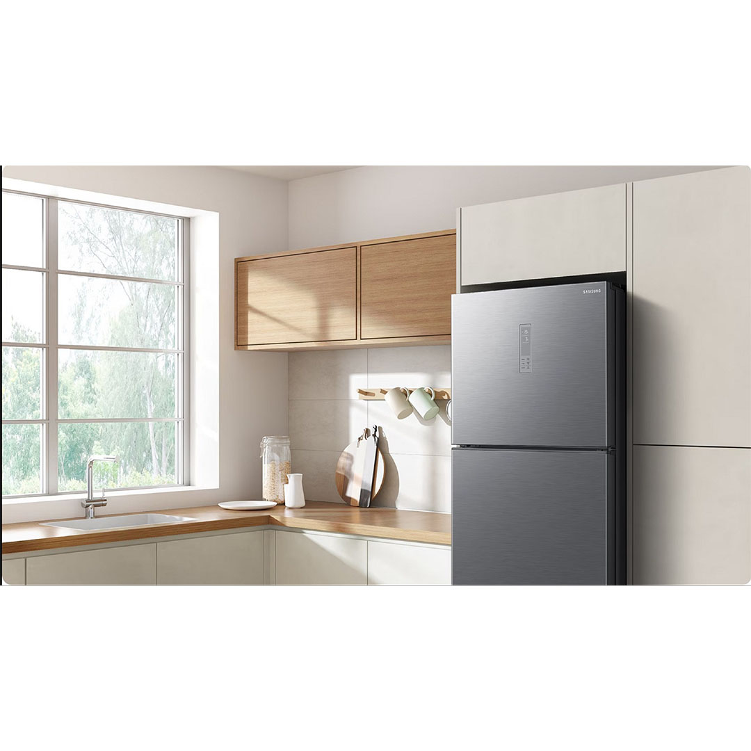 تلاجة سامسونج نوفروست - 419 لتر - فضي - RT40DG3110QVMR