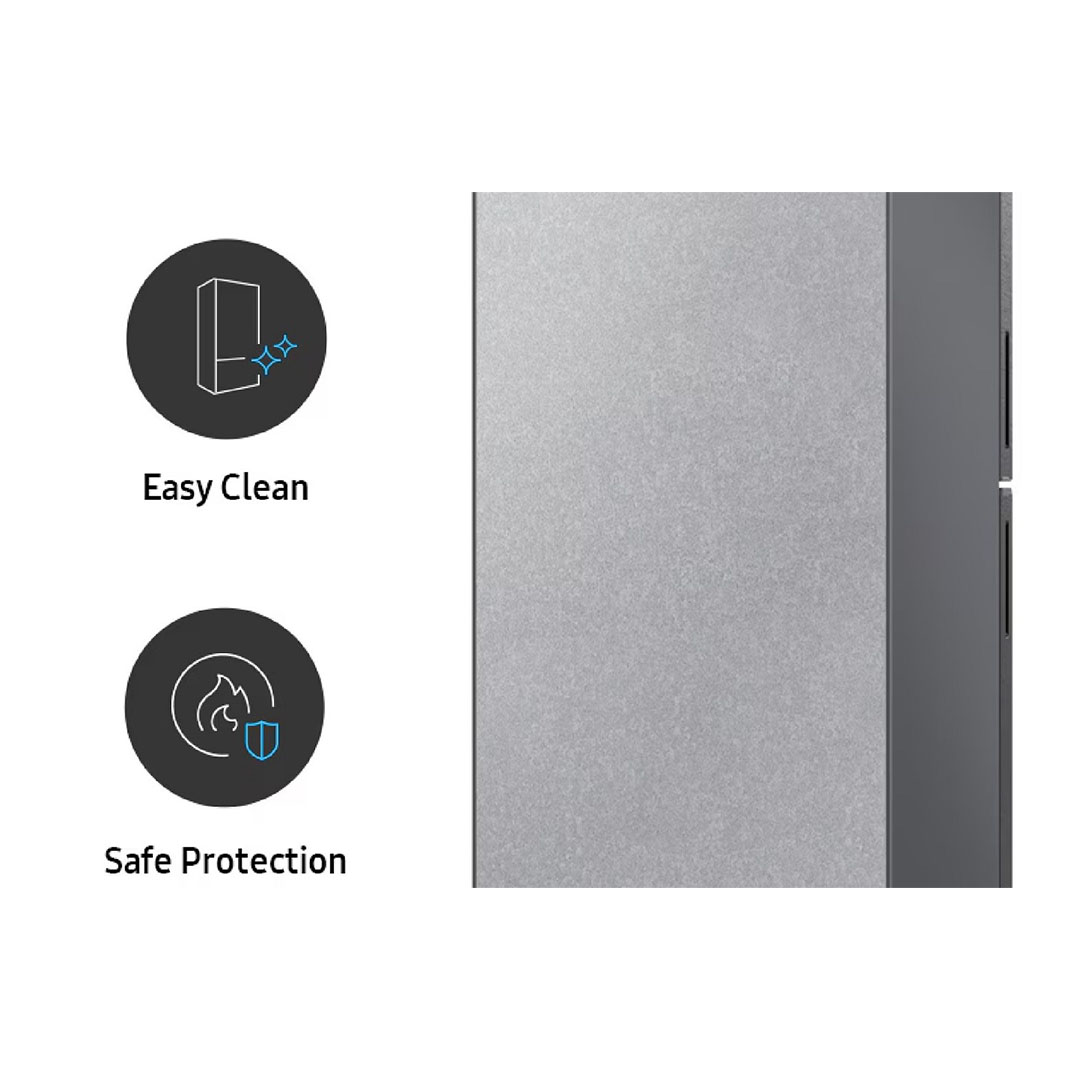 تلاجة سامسونج نوفروست - 419 لتر - فضي - RT40DG3110QVMR