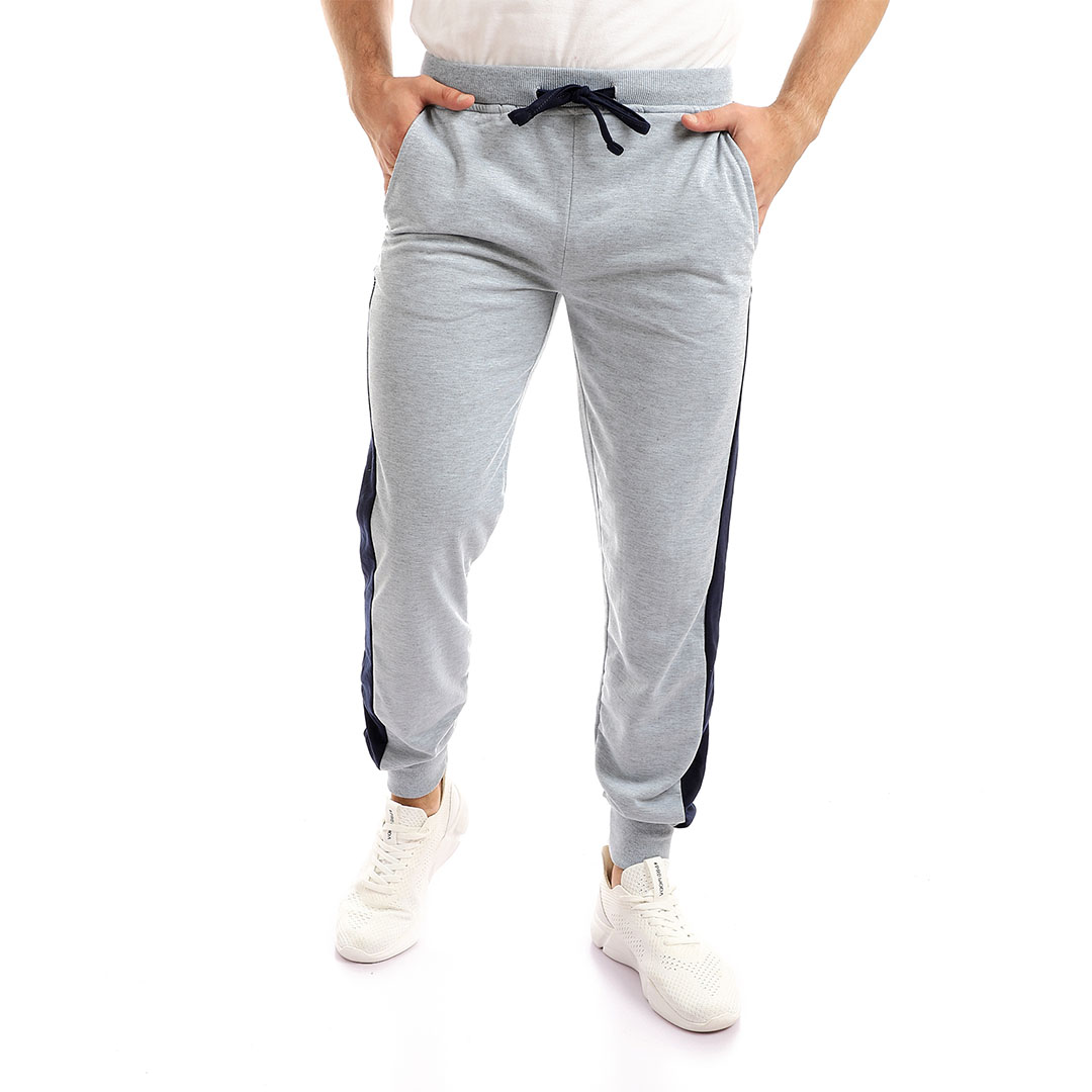 2227 سويت بانتس رياضي للجنسين - رمادي/كحلي