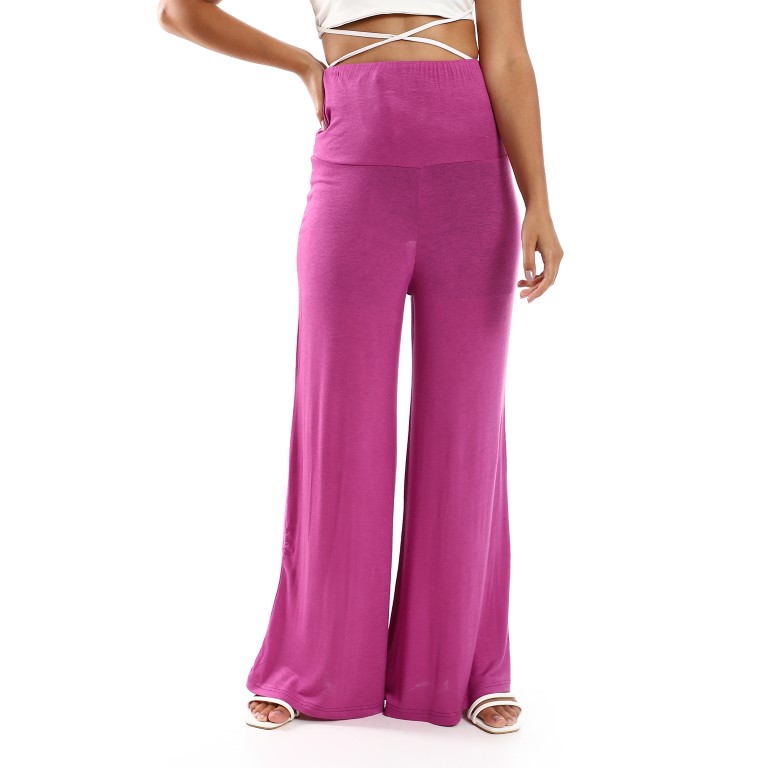 بنطلون سادة حريمي واسع