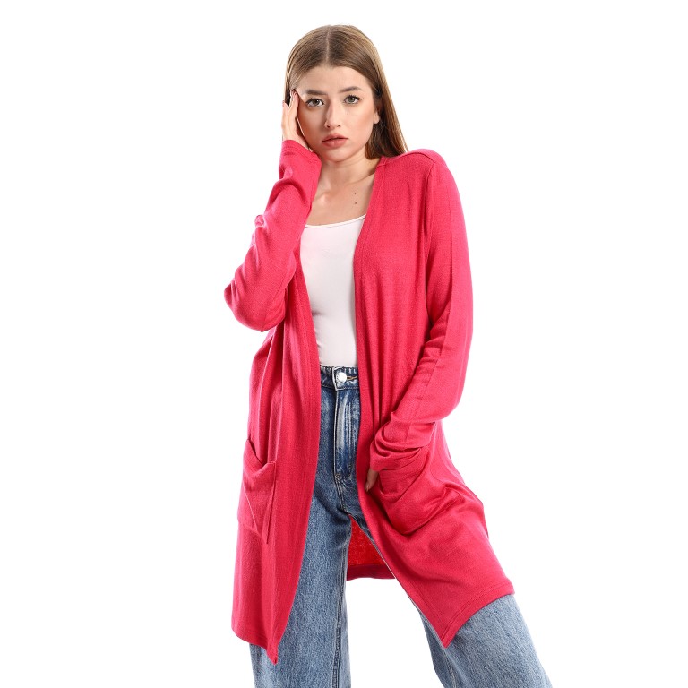 كارديجان حريمي كم طويل بجيب