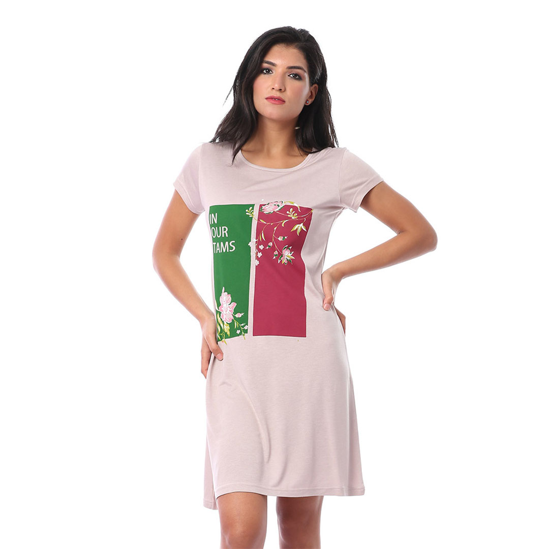 4850 قميص نوم حريمي - كافيه