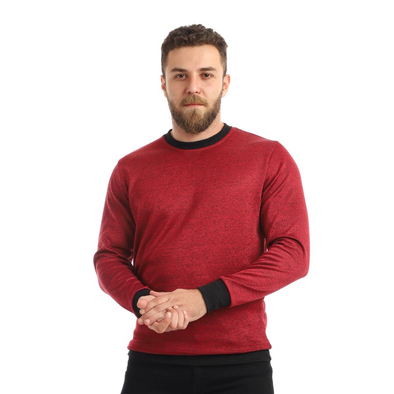 سويت شيرت رجالي كاجوال برقبة مدورة