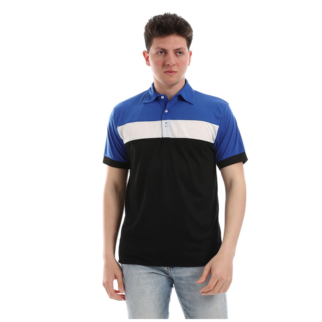 تيشيرت نص كم بياقة رجالي