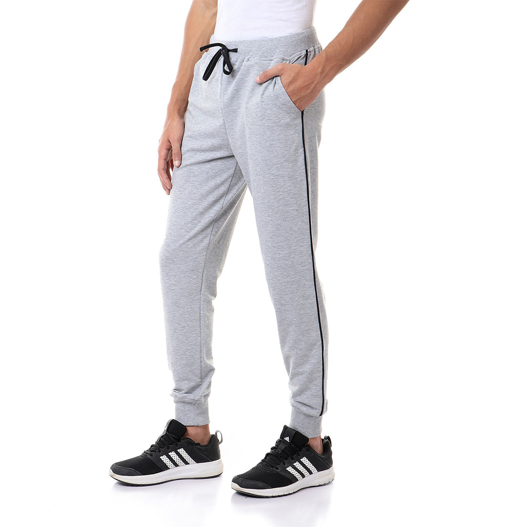 2026 سويت بانتس رياضي للجنسين - رمادي/أسود