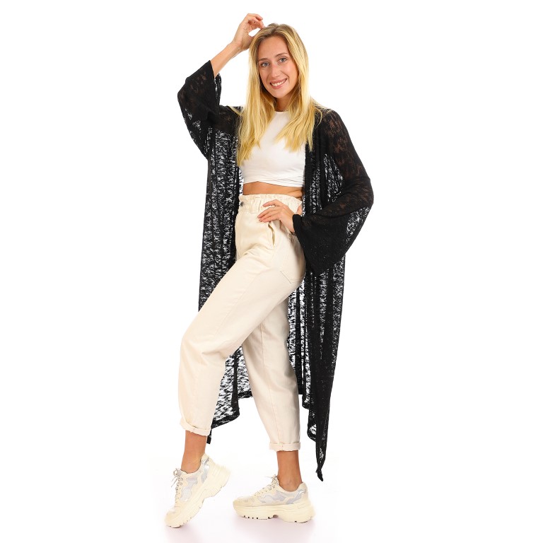 كارديجان واسع كاجوال مفتوح