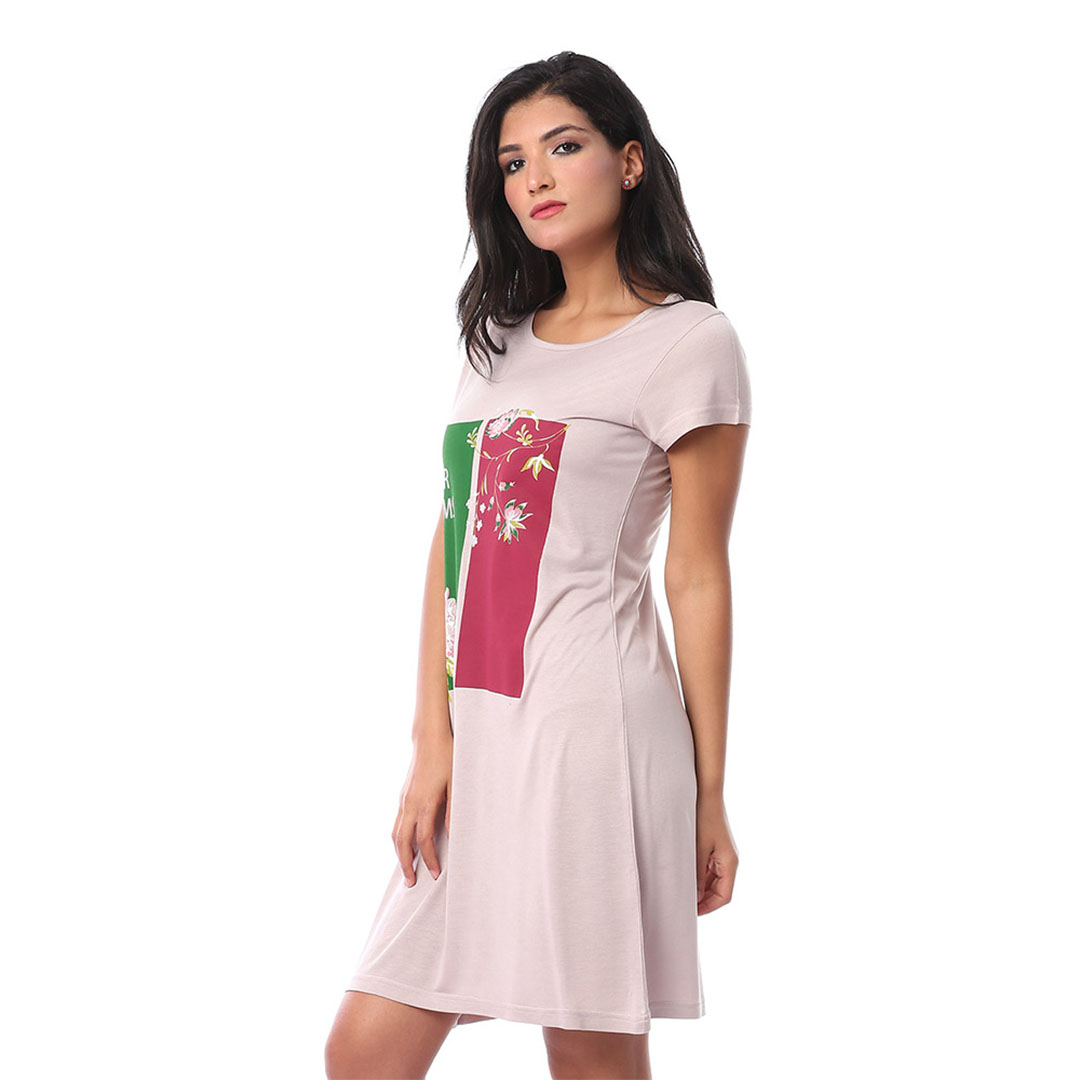 4850 قميص نوم حريمي - كافيه