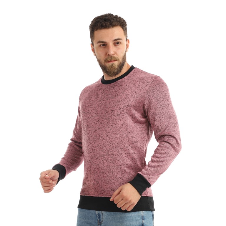 سويت شيرت رجالي كاجوال برقبة مدورة