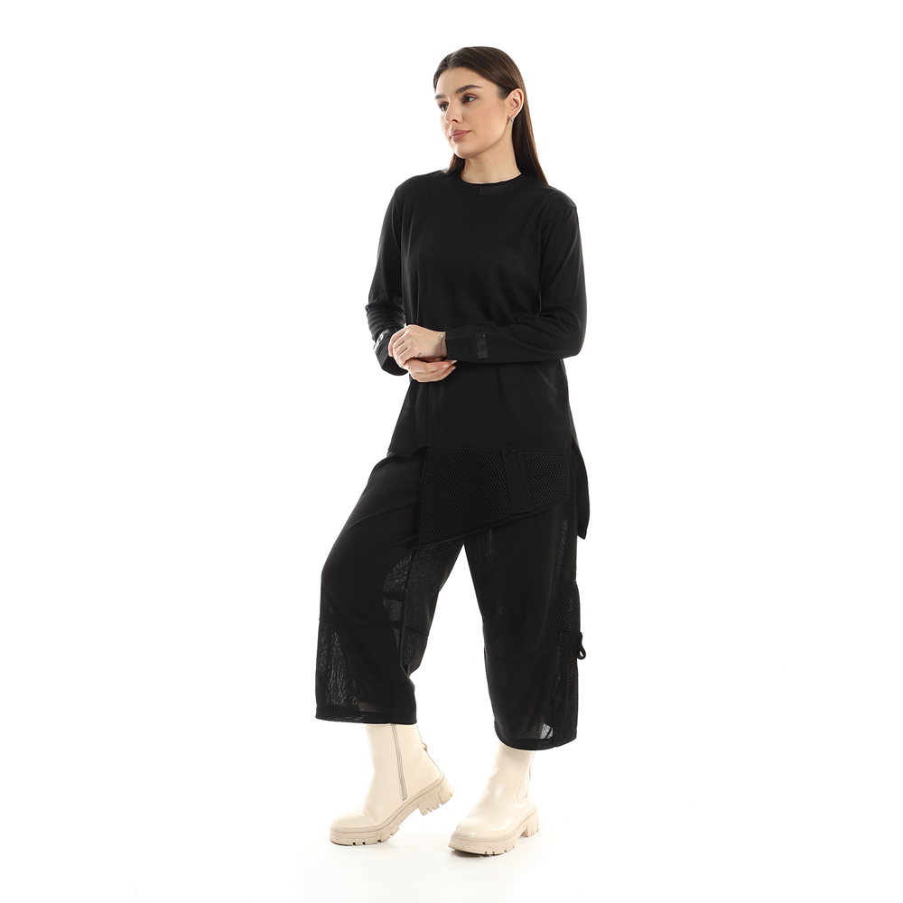 طقم تونيك و بنطلون حريمي سادة