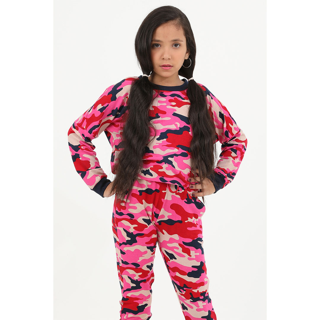 بيجامة بناتي بأكمام طويلة