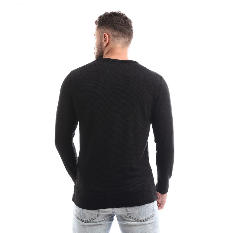 تيشيرت رجالي كم طويل برقبة V