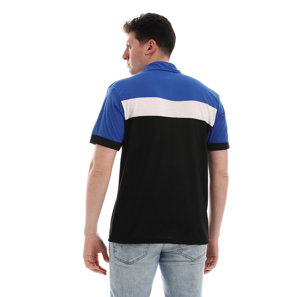 تيشيرت نص كم بياقة رجالي