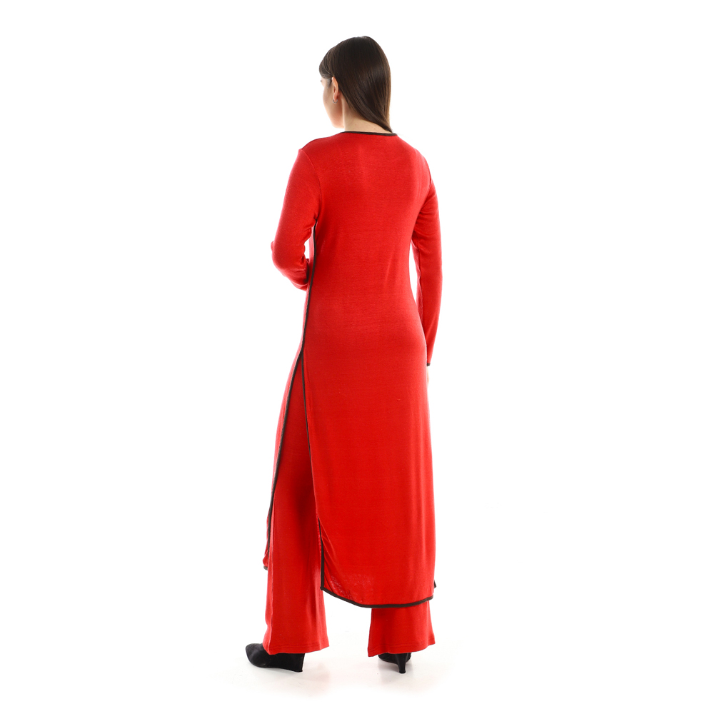 بلوزة قطن مع بنطلون حريمي