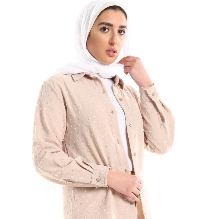 تونيك حريمي طويل و مطرز ذاتيا