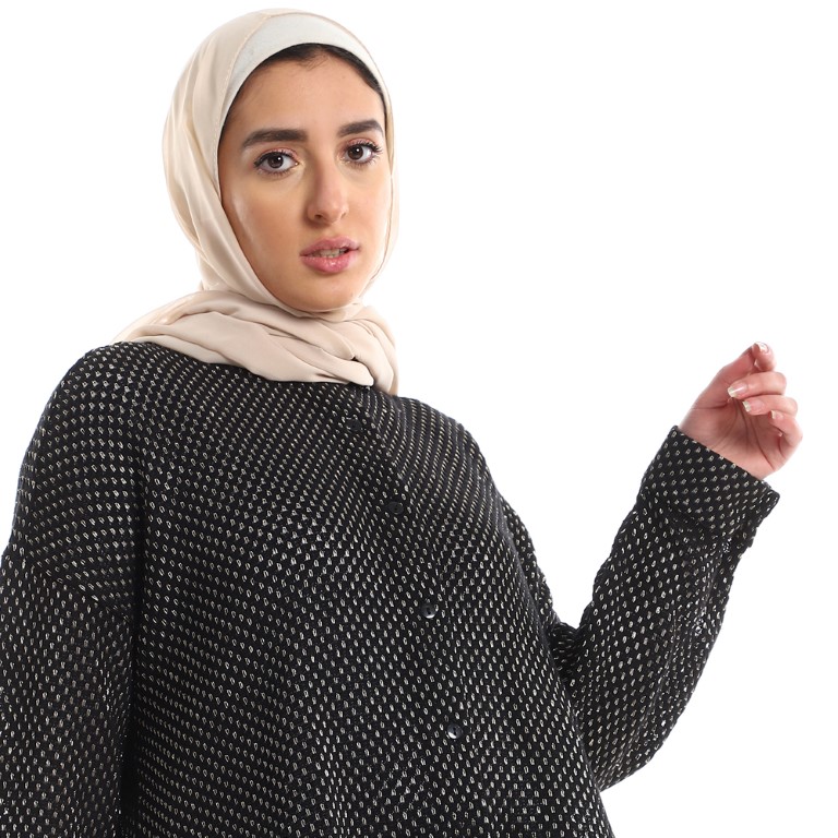 طقم حريمي كاجوال قميص بزراير و بنطلون