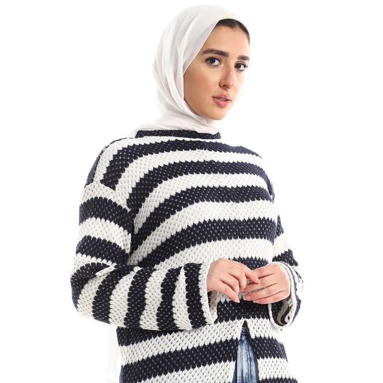 تونيك حريمي طويل بفتحة أمامية