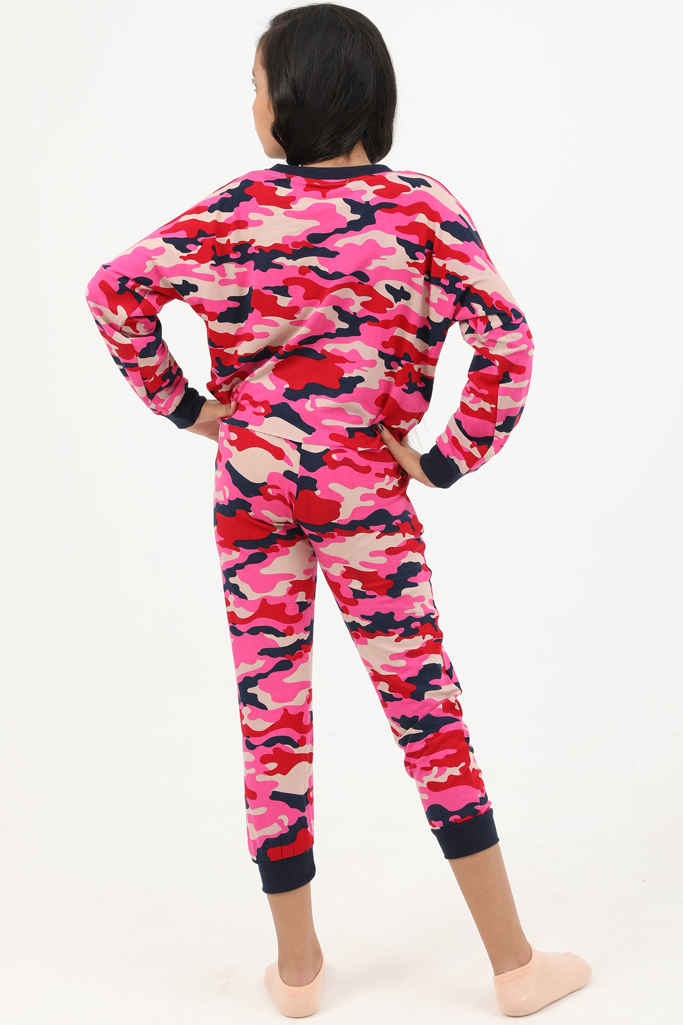 بيجامة بناتي بأكمام طويلة