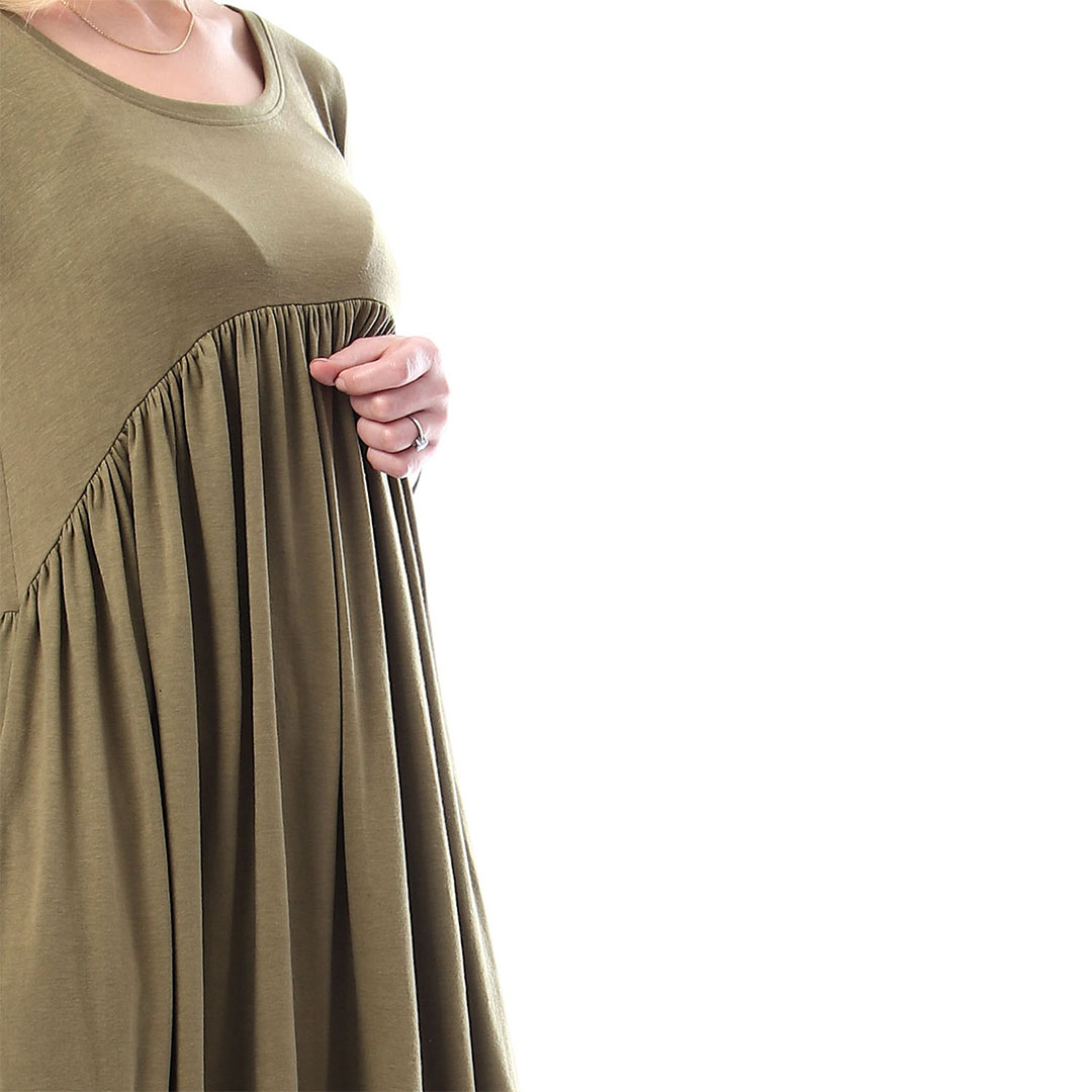 فستان كاجوال بأكمام طويلة - زيتي