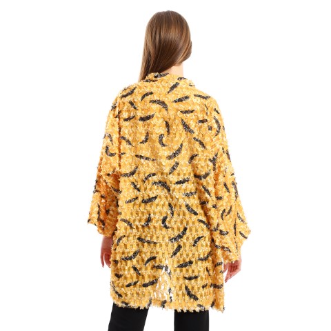 كيمونو عصري كم طويل