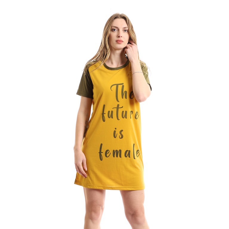 قميص نوم مريح لونين