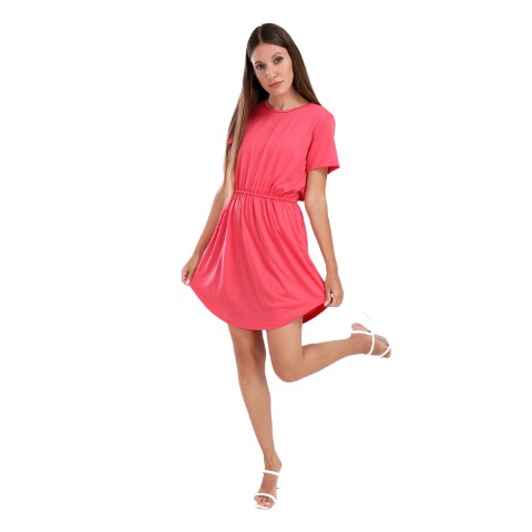 فستان حريمي قصير بأستك للوسط