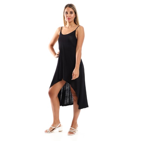 فستان حمالات مودرن برقبة واسعة