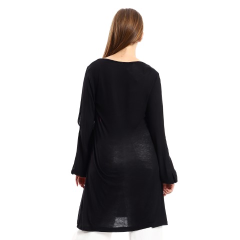 تونيك واسع بكم مفتوح