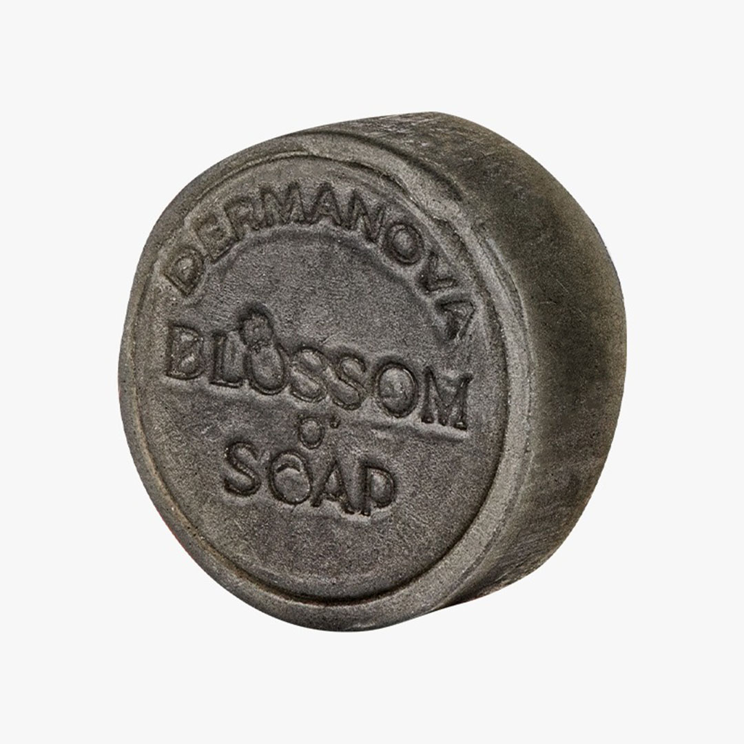 صابونة ديرمانوفا بالفحم وزيت شجرة الشاي - 100 جم