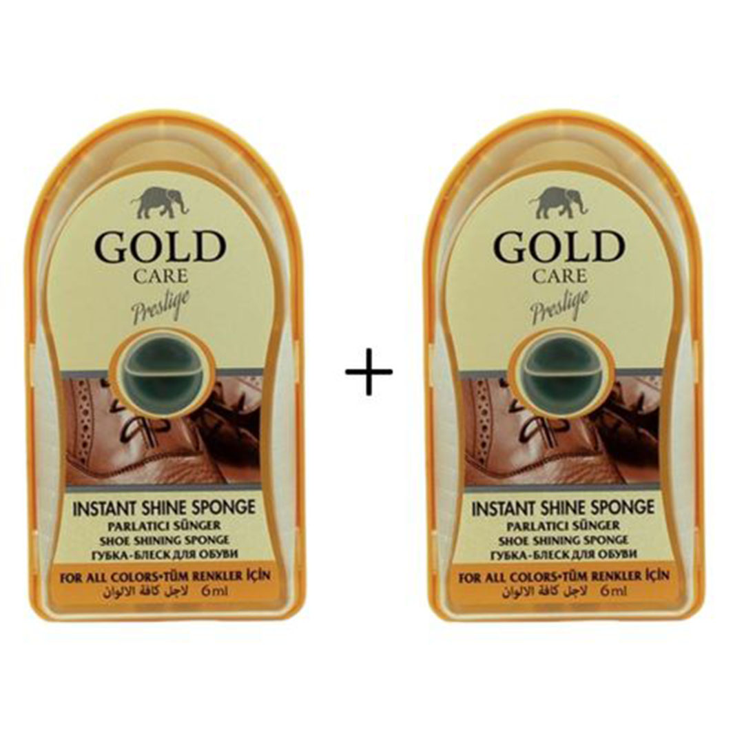 اسفنجة تلميع الحذاء مع الورنيش - 6 مللي - 1+1 هديه - شفاف