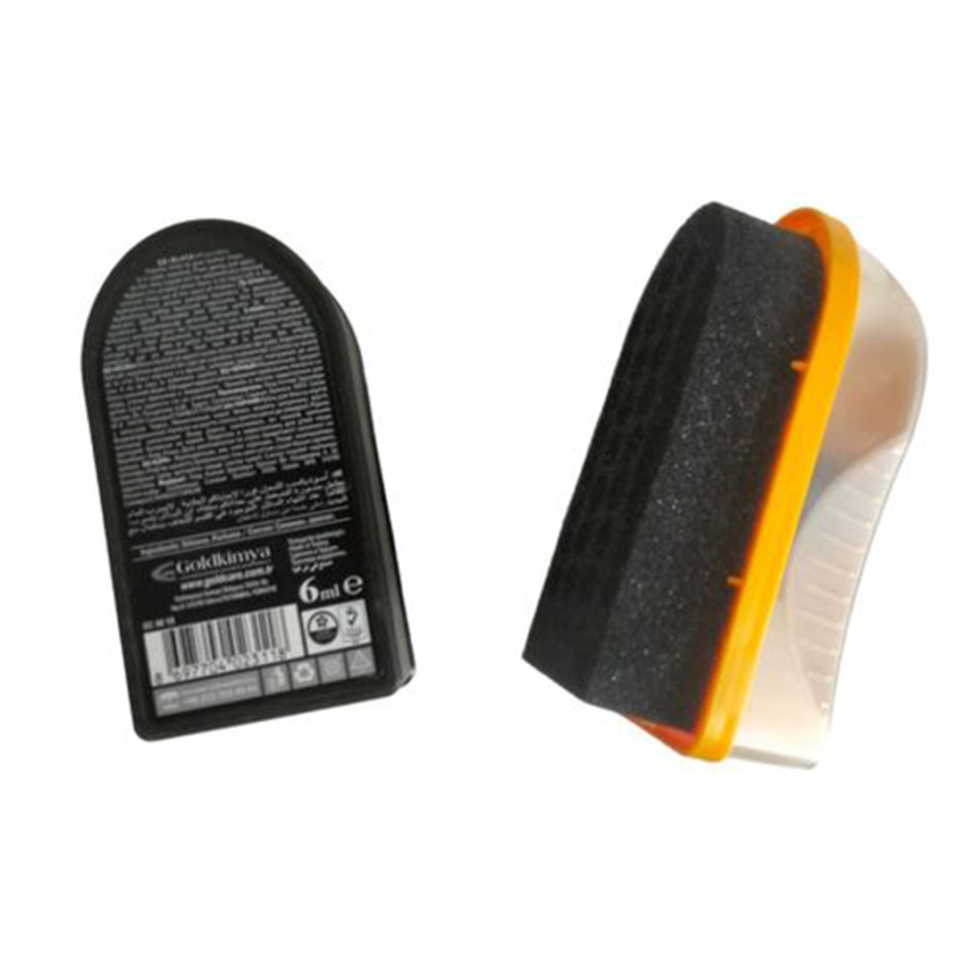 اسفنجه تلميع الأحذيه مع الورنيش - 6 مللي - أسود