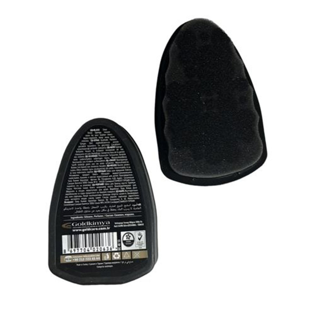 إسفنجه تلميع الأحذيه بالورنيش 1+1 هديه - أسود/شفاف