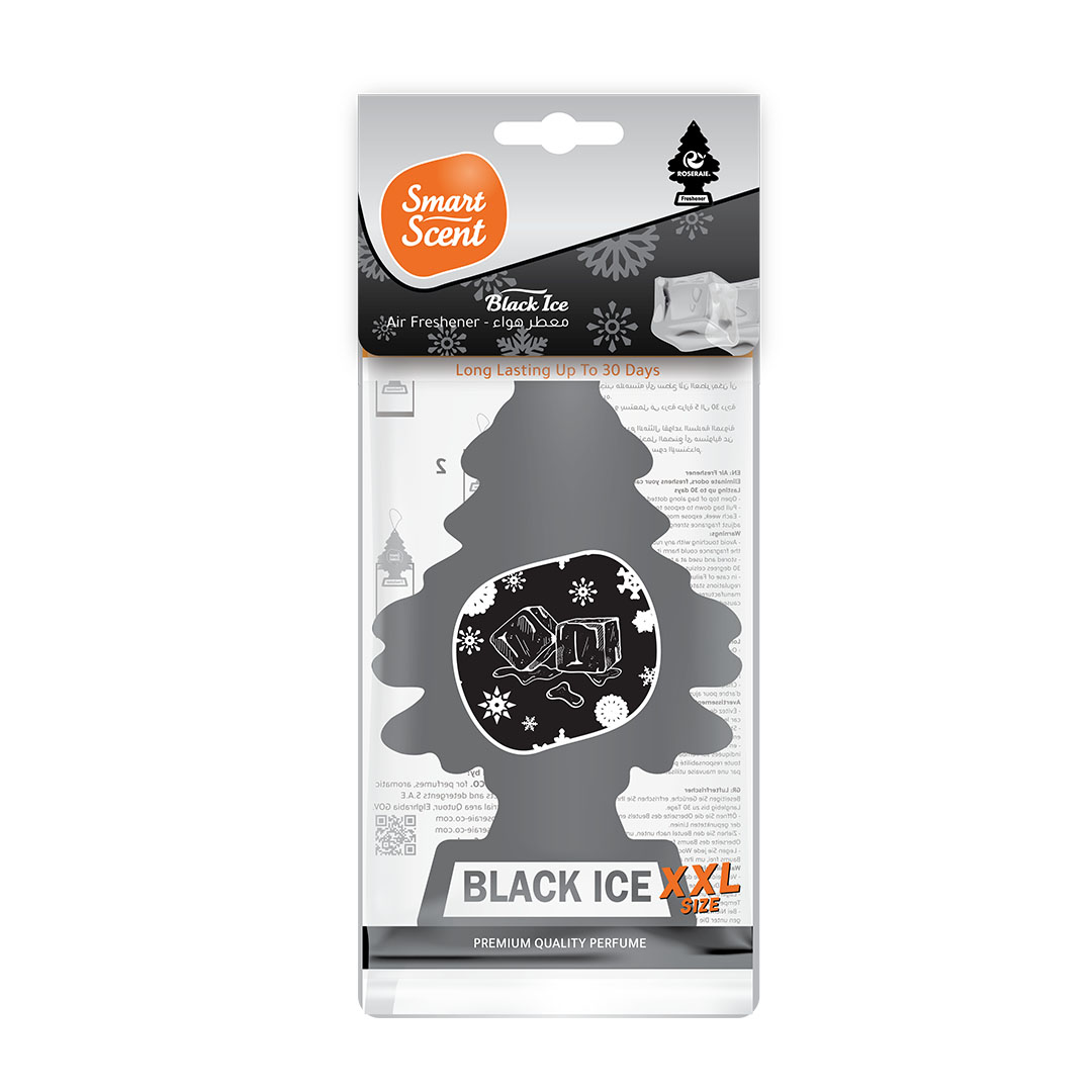 معطر جو للسياره سمارت سينت ورق - بلاك ايس XXL