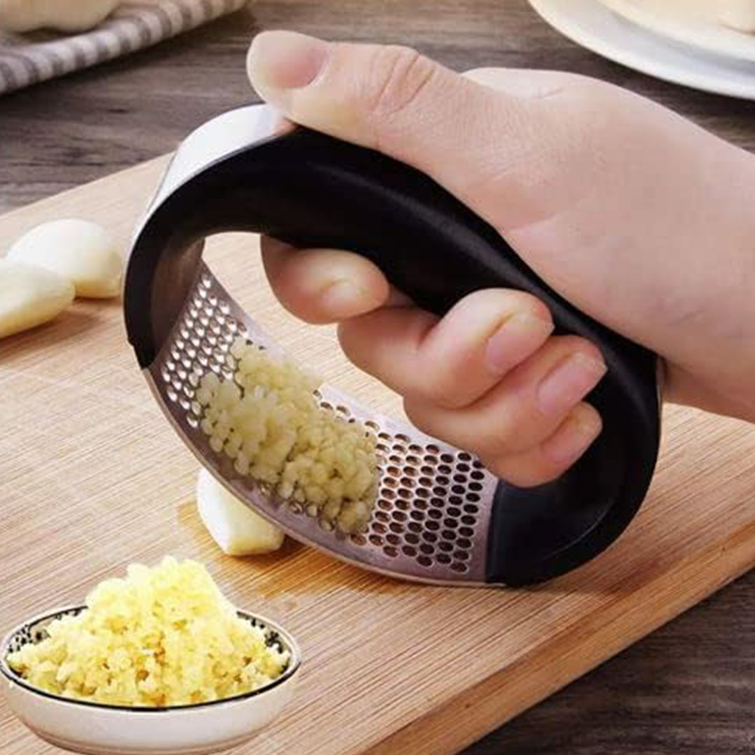 هراسة الثوم والزنجبيل - أسود/فضي