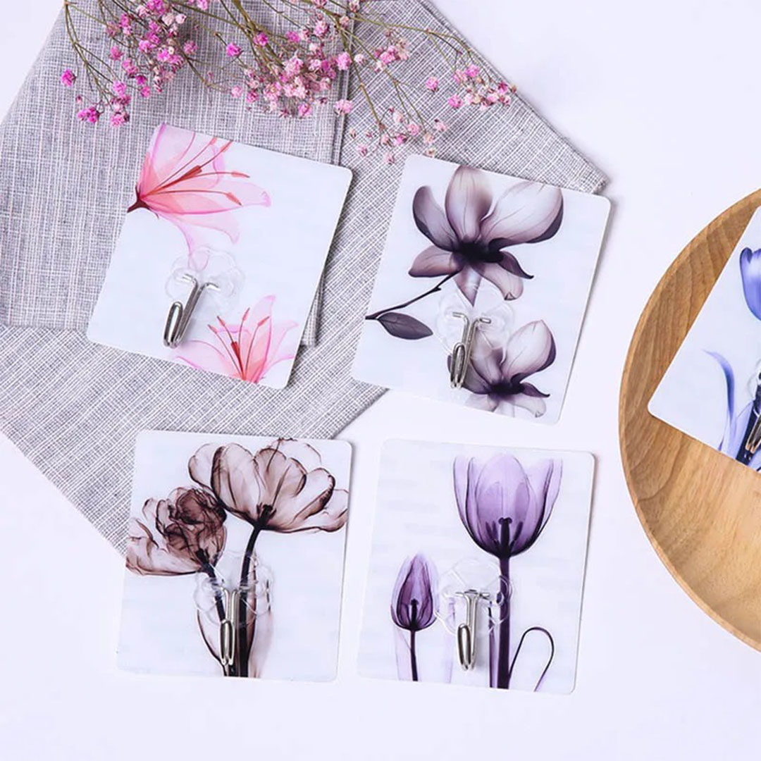 شماعة أكسسوارات متعددة الاستخدام شكل زهور