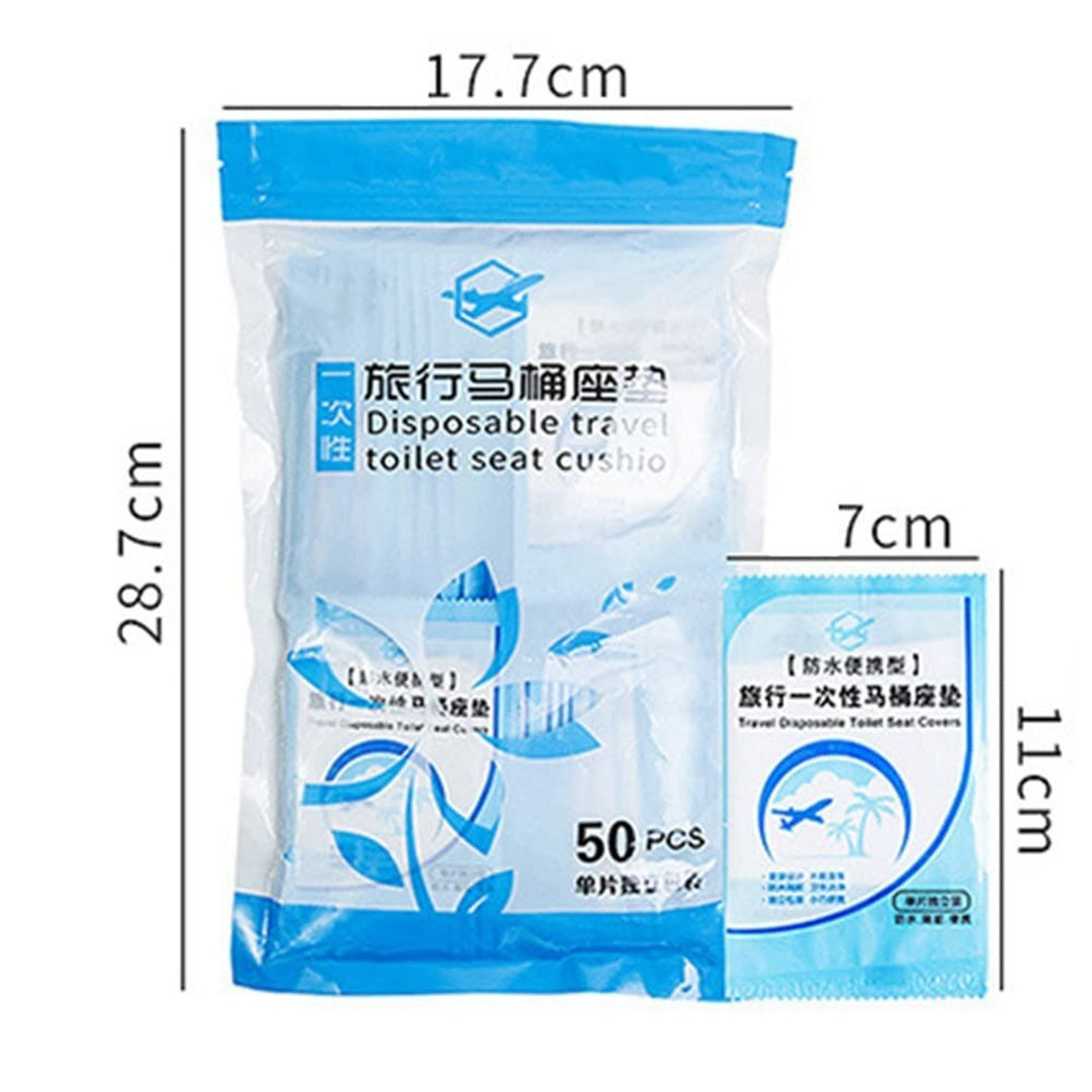 غطاء مقعد المرحاض - للاستعمال مرة واحدة - 50 قطعة