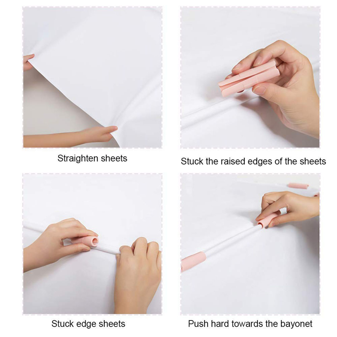 ماسك الملاية السحري متعدد الاستخدام - بلاستيك - 8 قطع