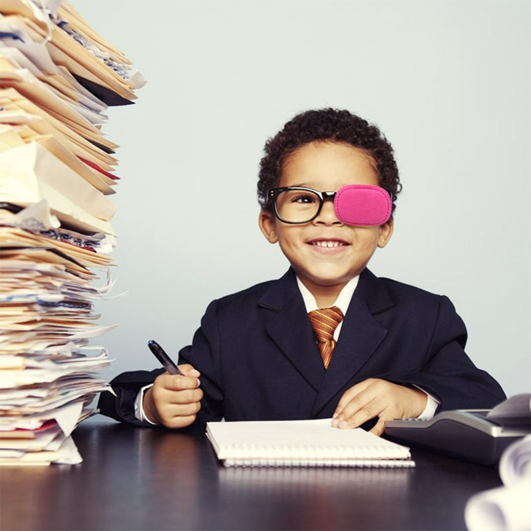 غطاء لعين لعلاج الكسل البصري - 3 قطع - بينك