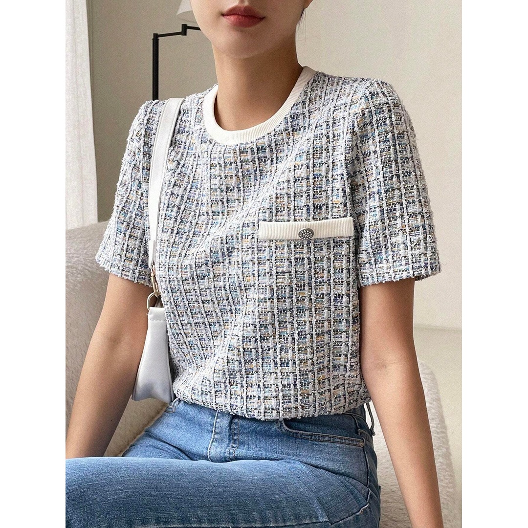 شي ان توب حريمي نصف كم كاجوال