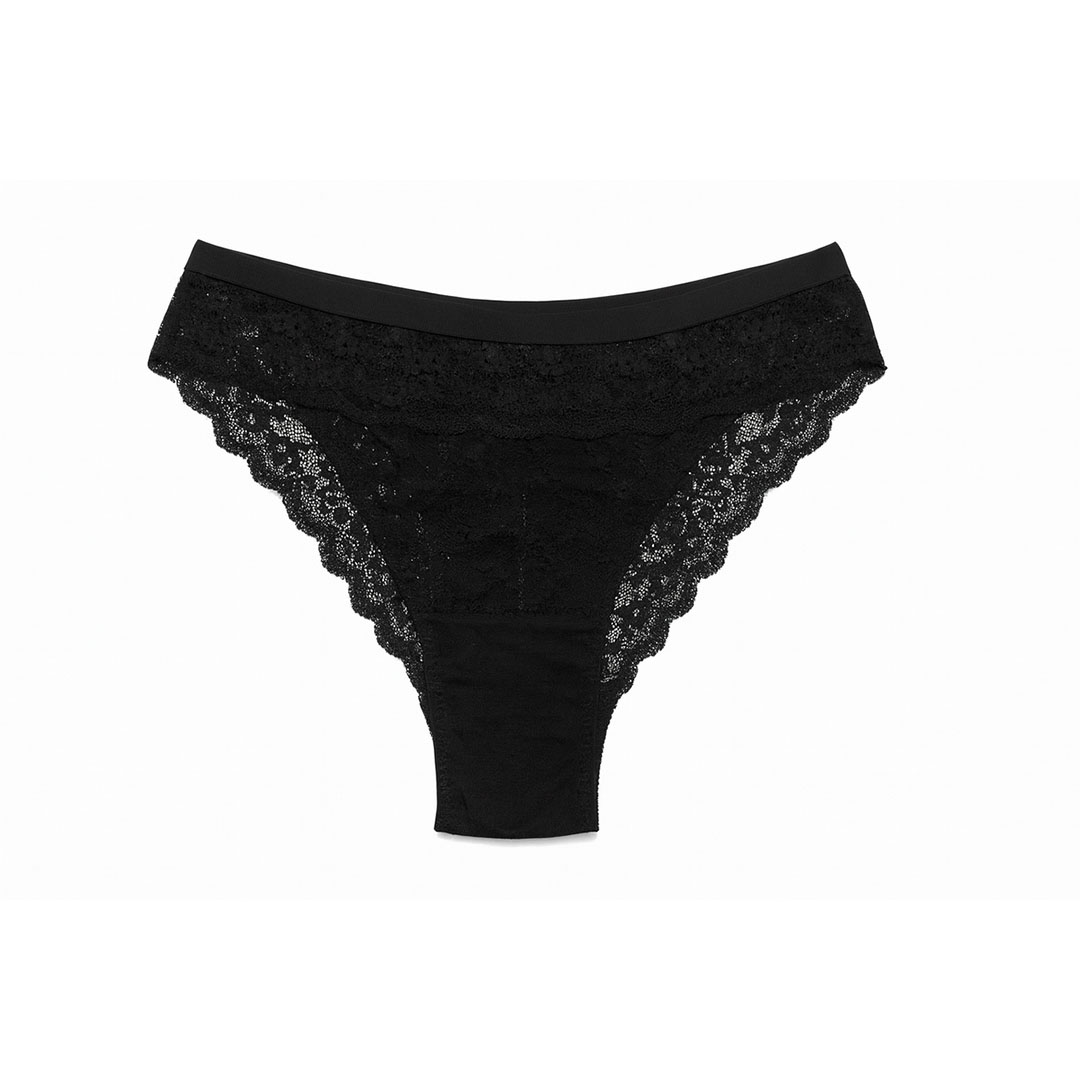 بانتي حريمي دانتيل - أسود