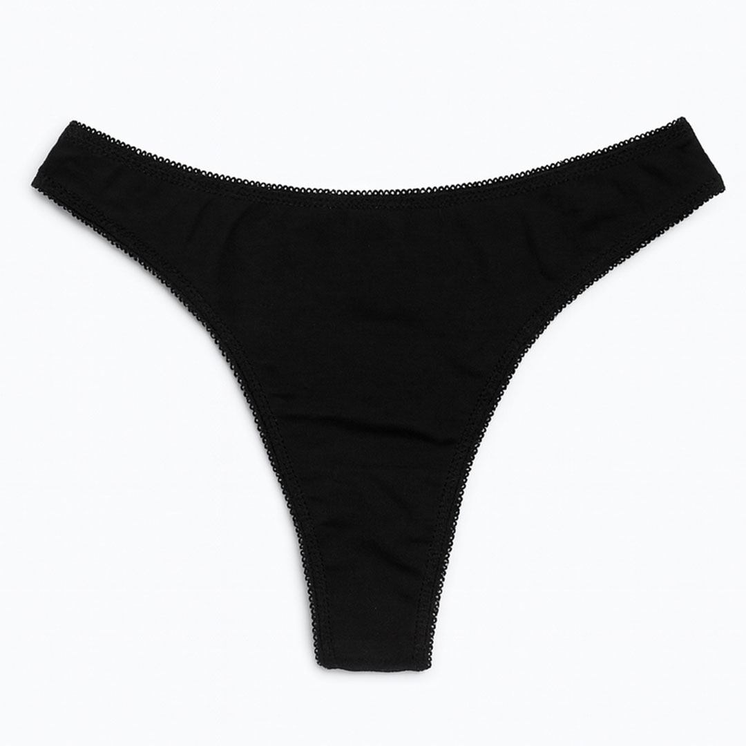 بانتي حريمي قطني - أسود