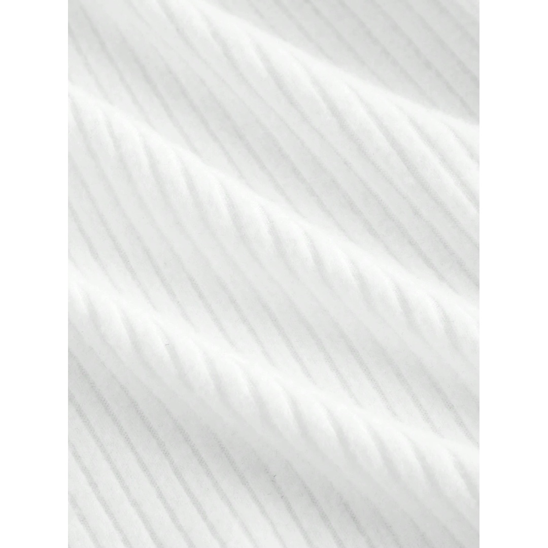 شي ان تي شيرت بيزك حريمي برقبة مفتوحة - أوف وايت