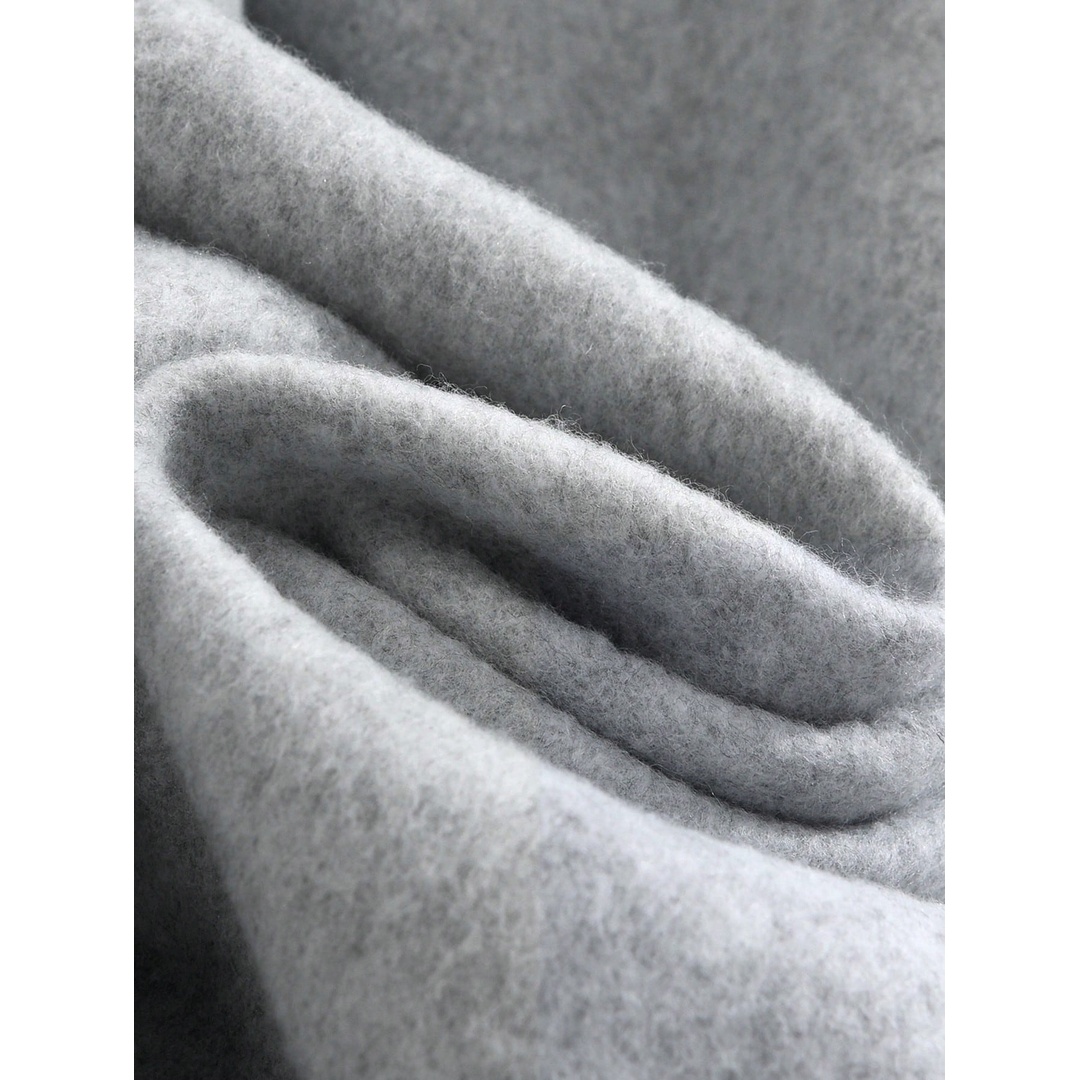 شي ان بنطلون رياضي رجالي بوسط استك ورباط شد - رمادي