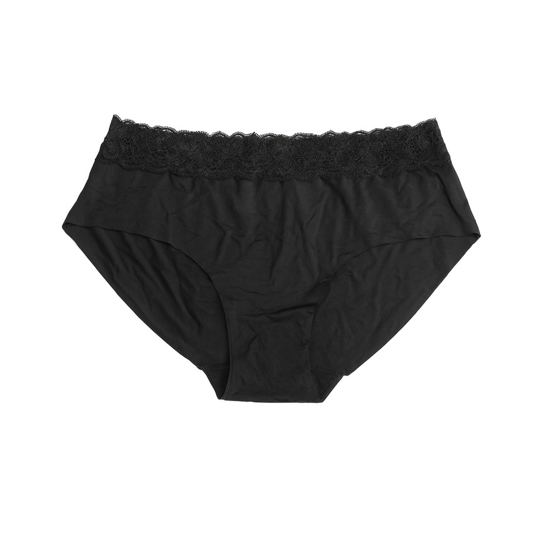 بانتي ليكرا عالي الخصر - أسود