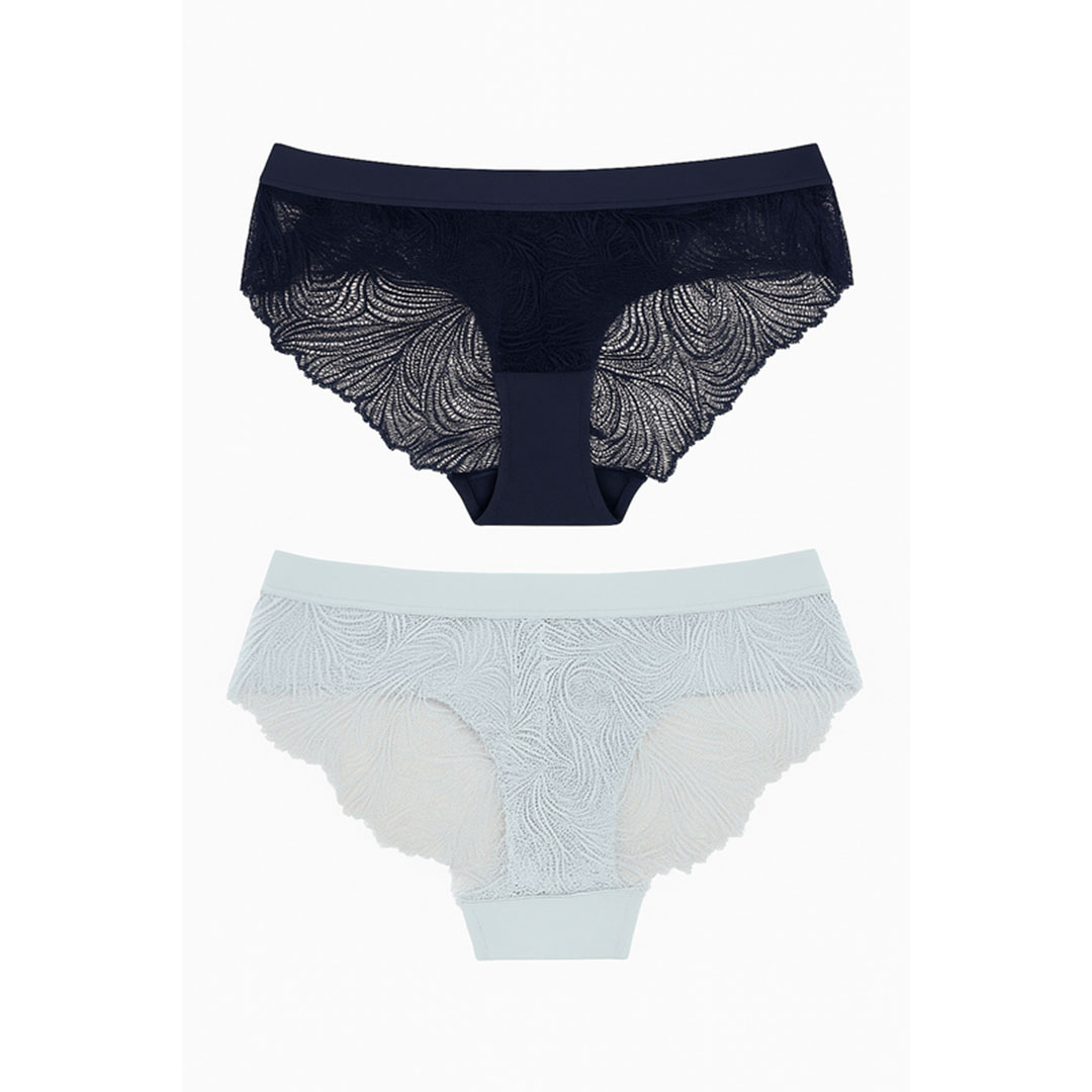 بانتي ليكرا دانيتل حريمي - 2 قطعة - أسود / مينت