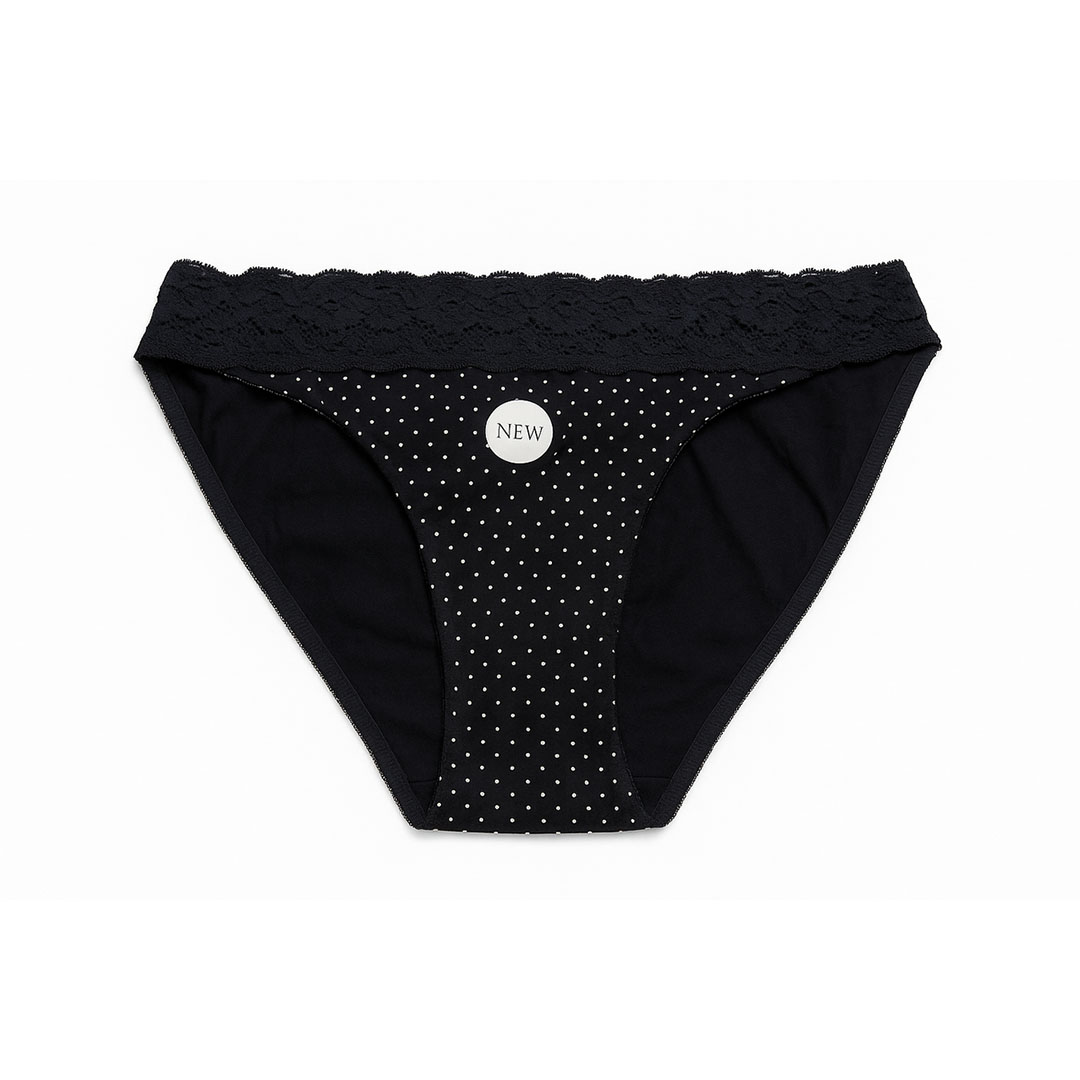 بانتي حريمي قطن - أسود