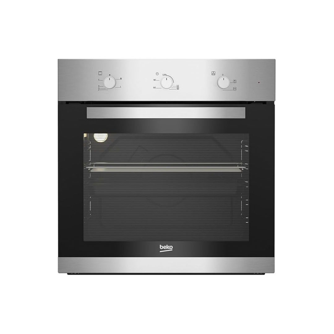 فرن غاز مع شواية كهربائية بيكو 60 سم - فضي وأسود -BBIH12100XC