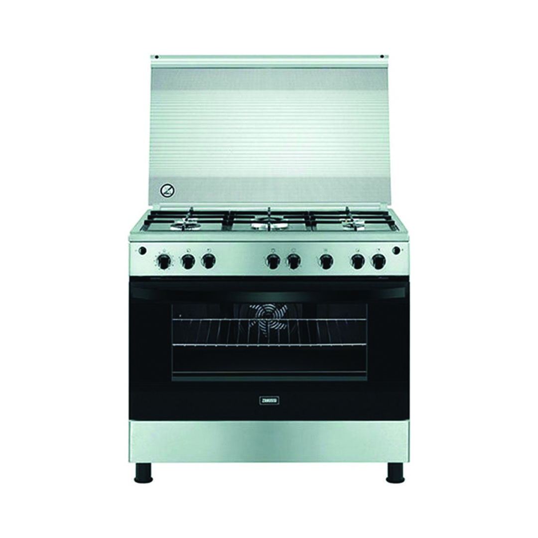 بوتاجاز زانوسي غاز طبيعي مع فرن - أسود/فضي - ZCG922A6XA-Sil