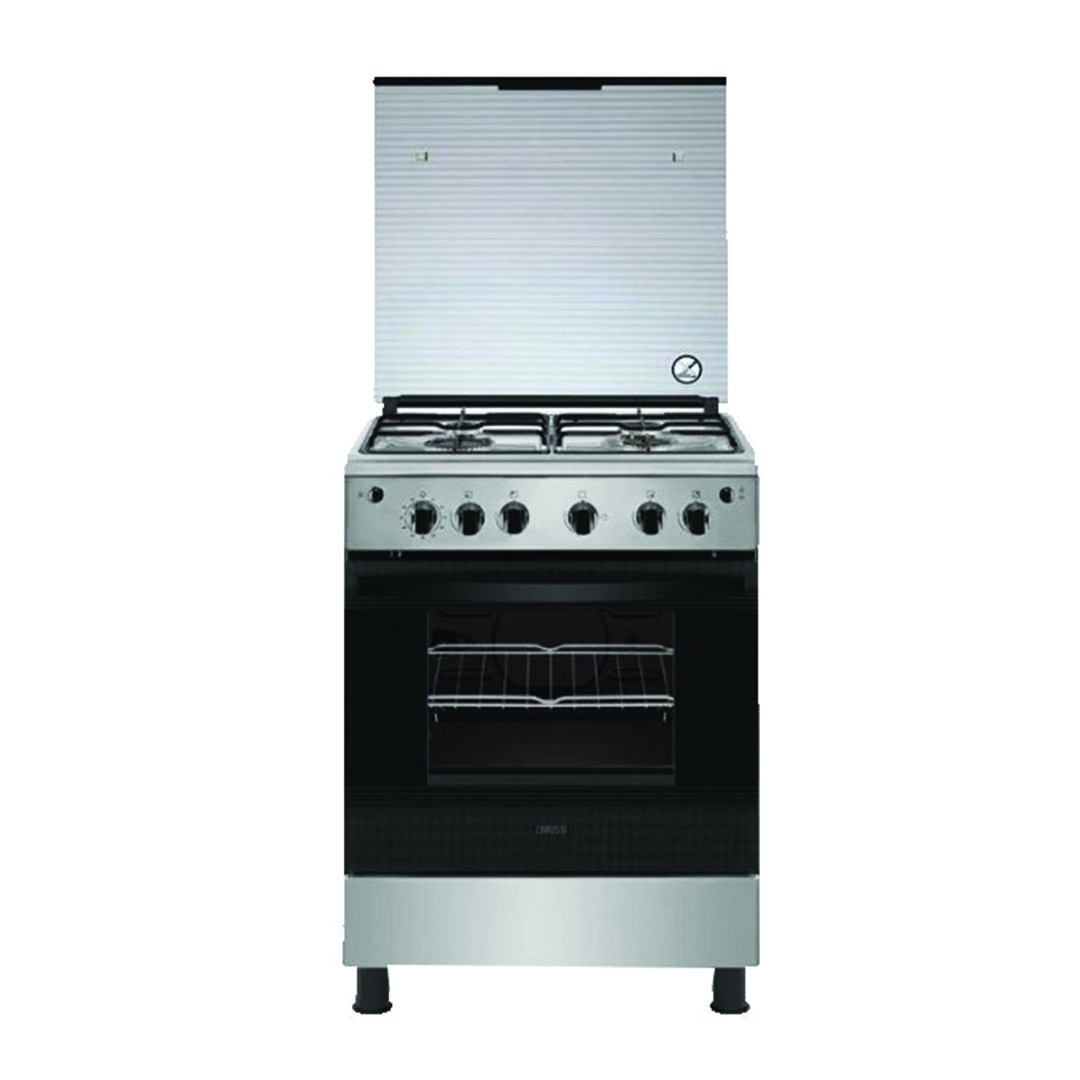 بوتجاز غاز زانوسي - 4 شعلة - فضي - ZCG64396XA